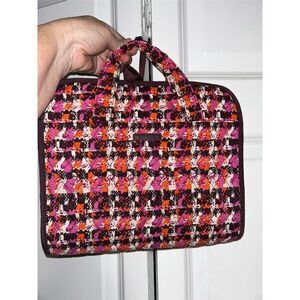 Vera Bradley Hanging Travel Organizer Houndstooth Tweed Pattern